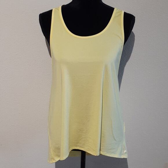 NWOT FABLETICS razorback yellow tank, sz XL - Picture 1 of 5